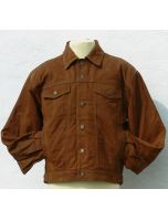 Lederjacke Jeans Jacke cognac