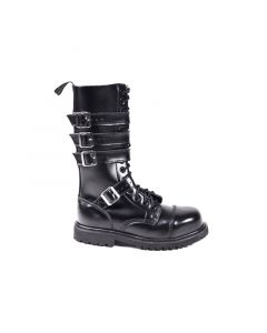 14 loch Ranger Boots mit Stahlkappe und vier Schnallen