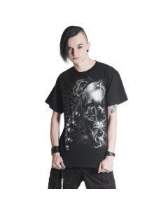 Gothic Tshirt Skull an Ketten