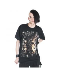 gothic t-shirt exploding Skull