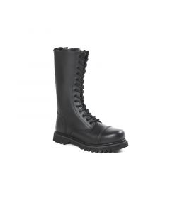 14 loch Leder Ranger Boots mit Stahlkappe Matt